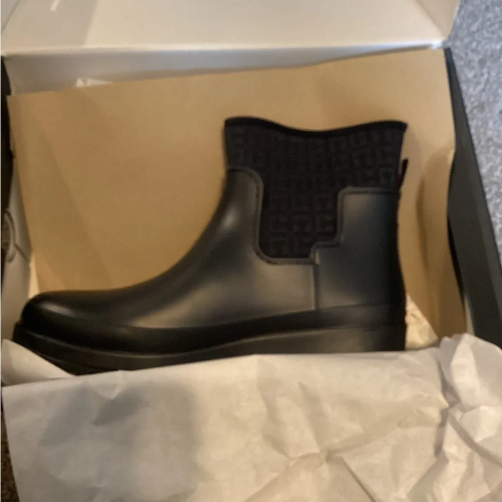 NWT Tommy Hilfiger Dark Blue Blayr Size 10M Rain Boots‎